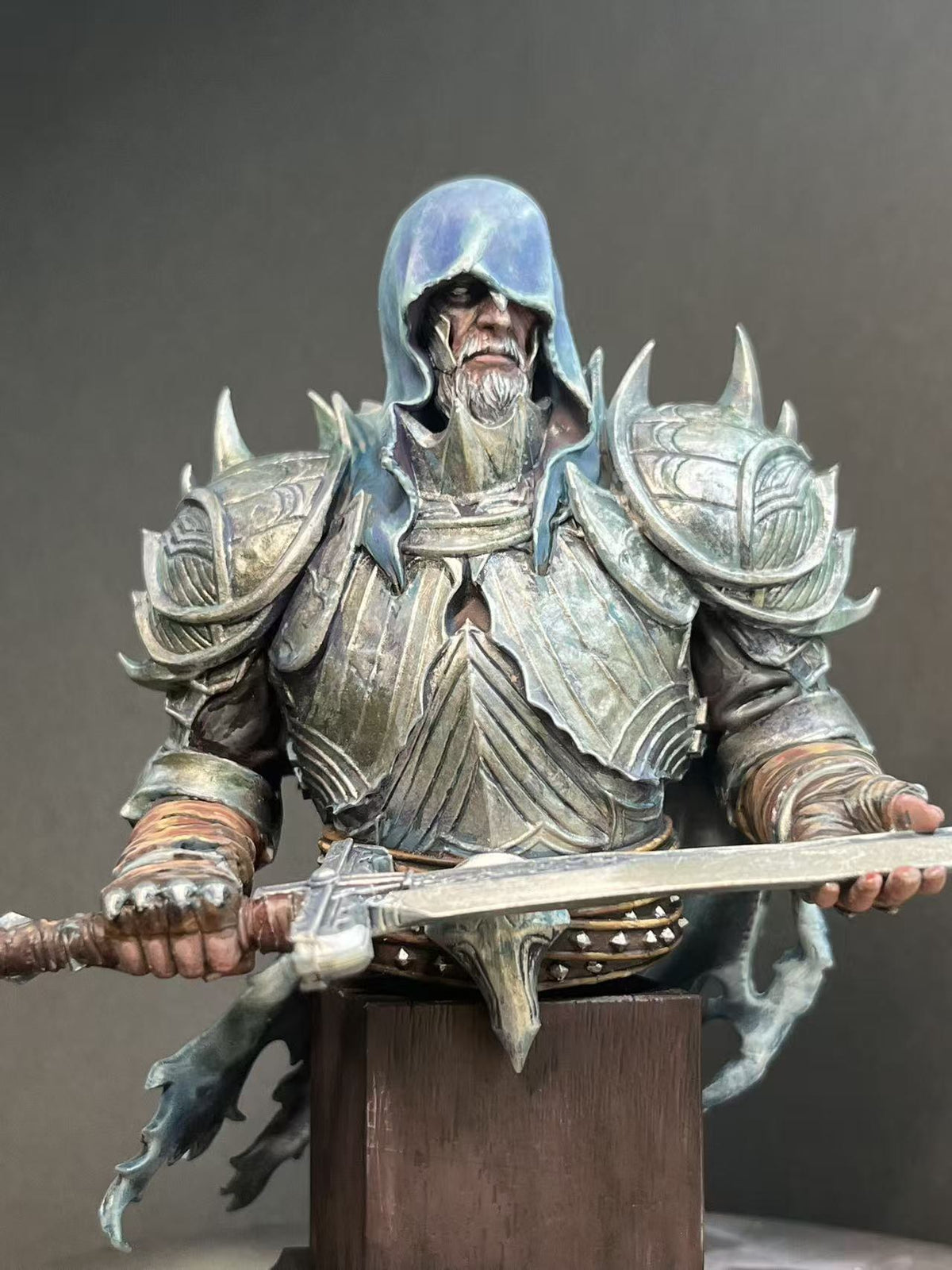 Frostbound Warden - Hand-Painted Resin Collector Statue image 1
