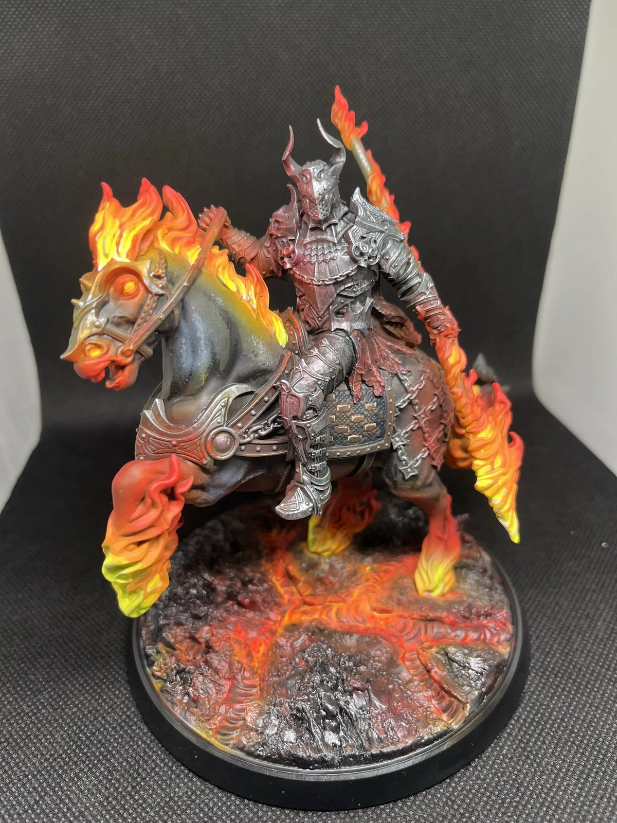 Inferno Beast Rider - Hand-Painted Resin Collector Statue image 1