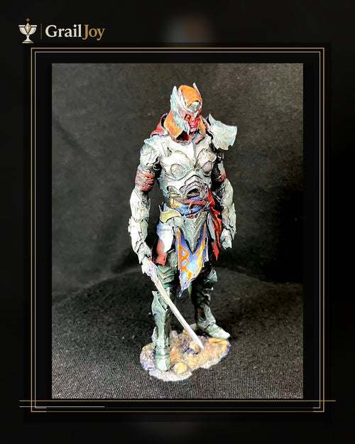Ashen Oath Swordbearer - Hand-Painted Resin Collector Statue - GrailJoy premium first image