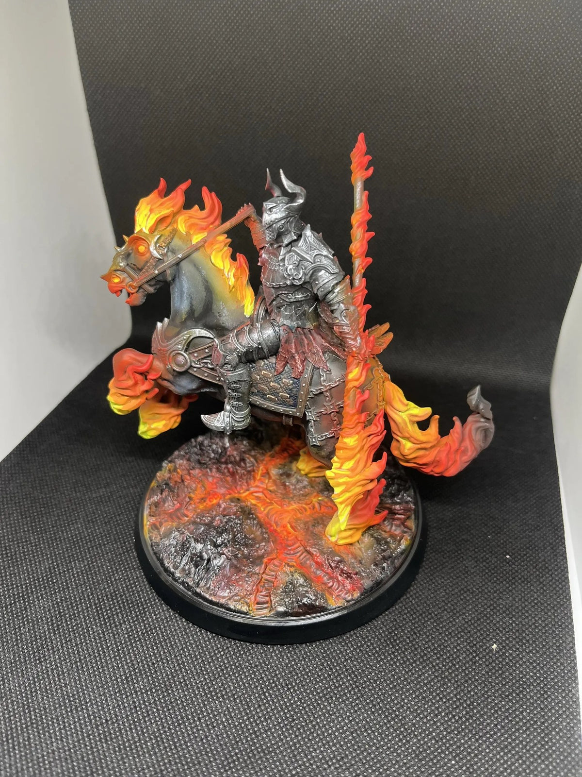 Inferno Beast Rider - Hand-Painted Resin Collector Statue image 2