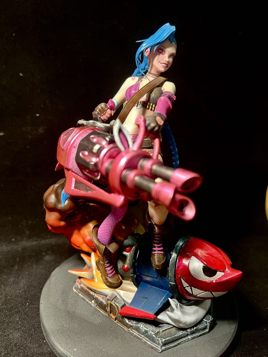 Crimson Arcane Gunner - Hand-Painted Resin Collector Statue image 2
