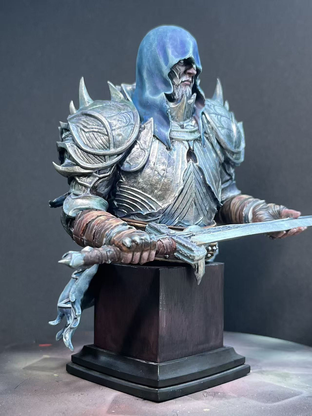 Frostbound Warden - Hand-Painted Resin Collector Statue image 3