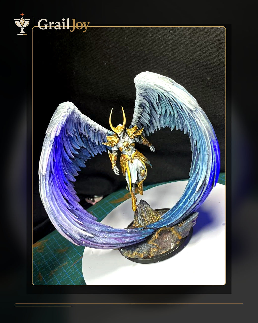 Celestial Wing Valkyrie - Hand-Painted Resin Collector Statue branded first image
