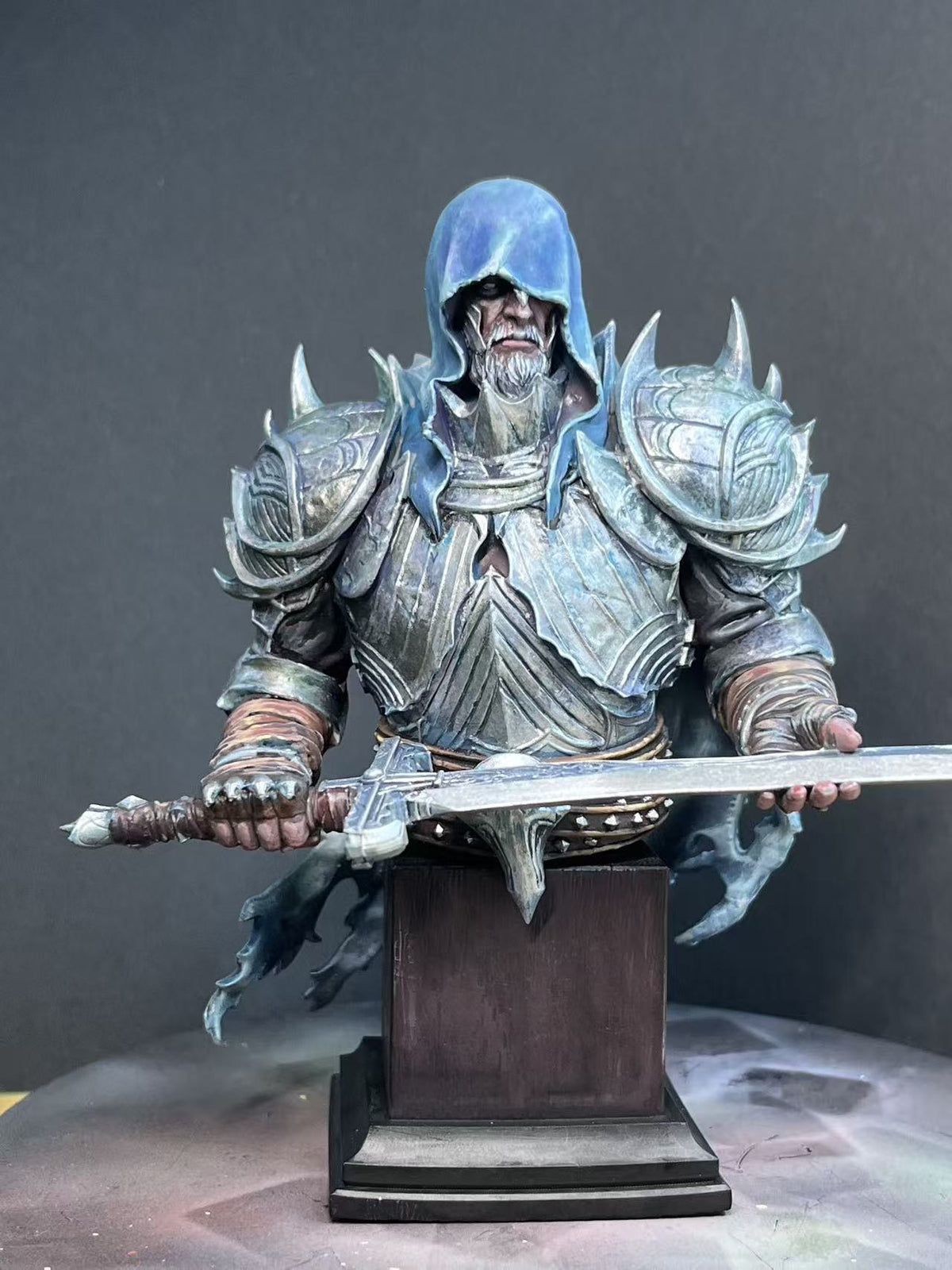 Frostbound Warden - Hand-Painted Resin Collector Statue image 4