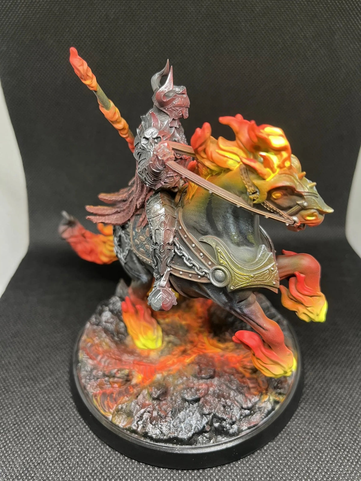 Inferno Beast Rider - Hand-Painted Resin Collector Statue image 4