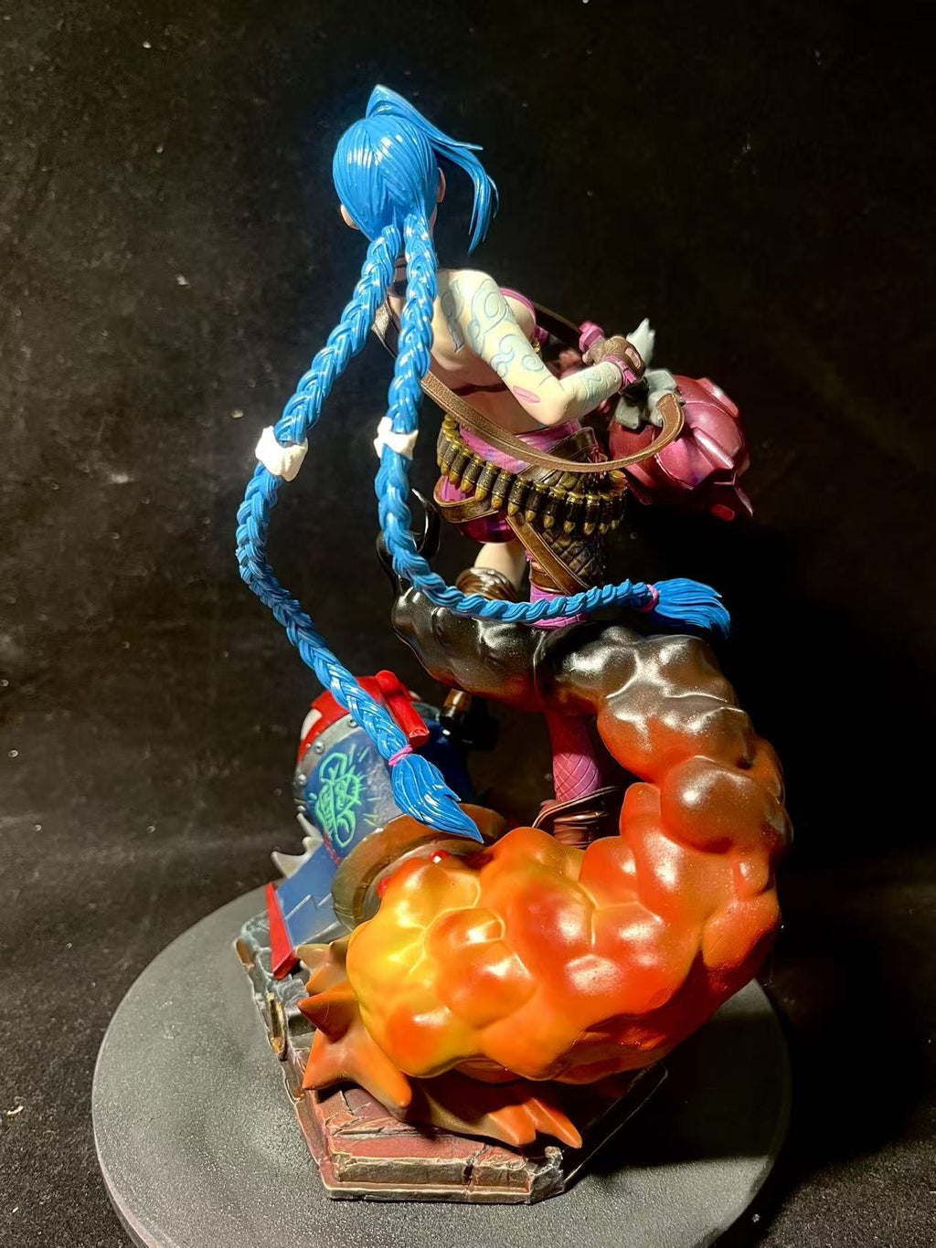 Crimson Arcane Gunner - Hand-Painted Resin Collector Statue image 4
