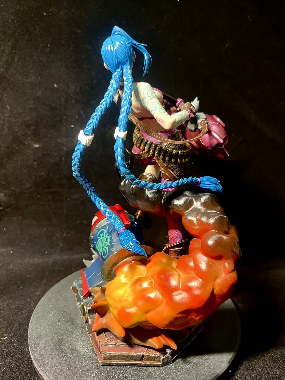 Crimson Arcane Gunner - Hand-Painted Resin Collector Statue image 4