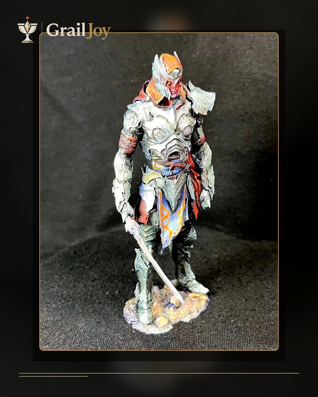 Ashen Oath Swordbearer - Hand-Painted Resin Collector Statue branded first image