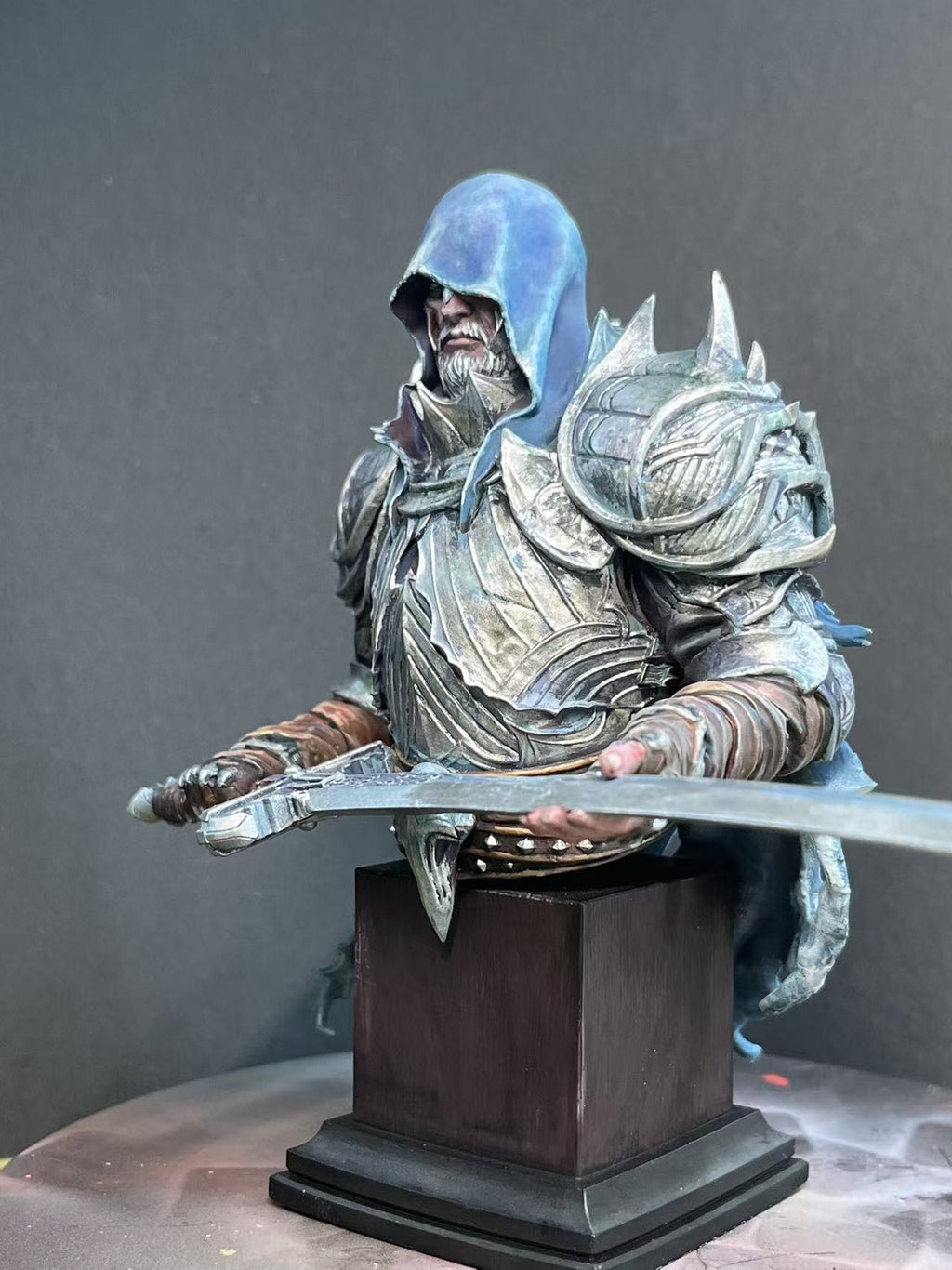 Frostbound Warden - Hand-Painted Resin Collector Statue image 5