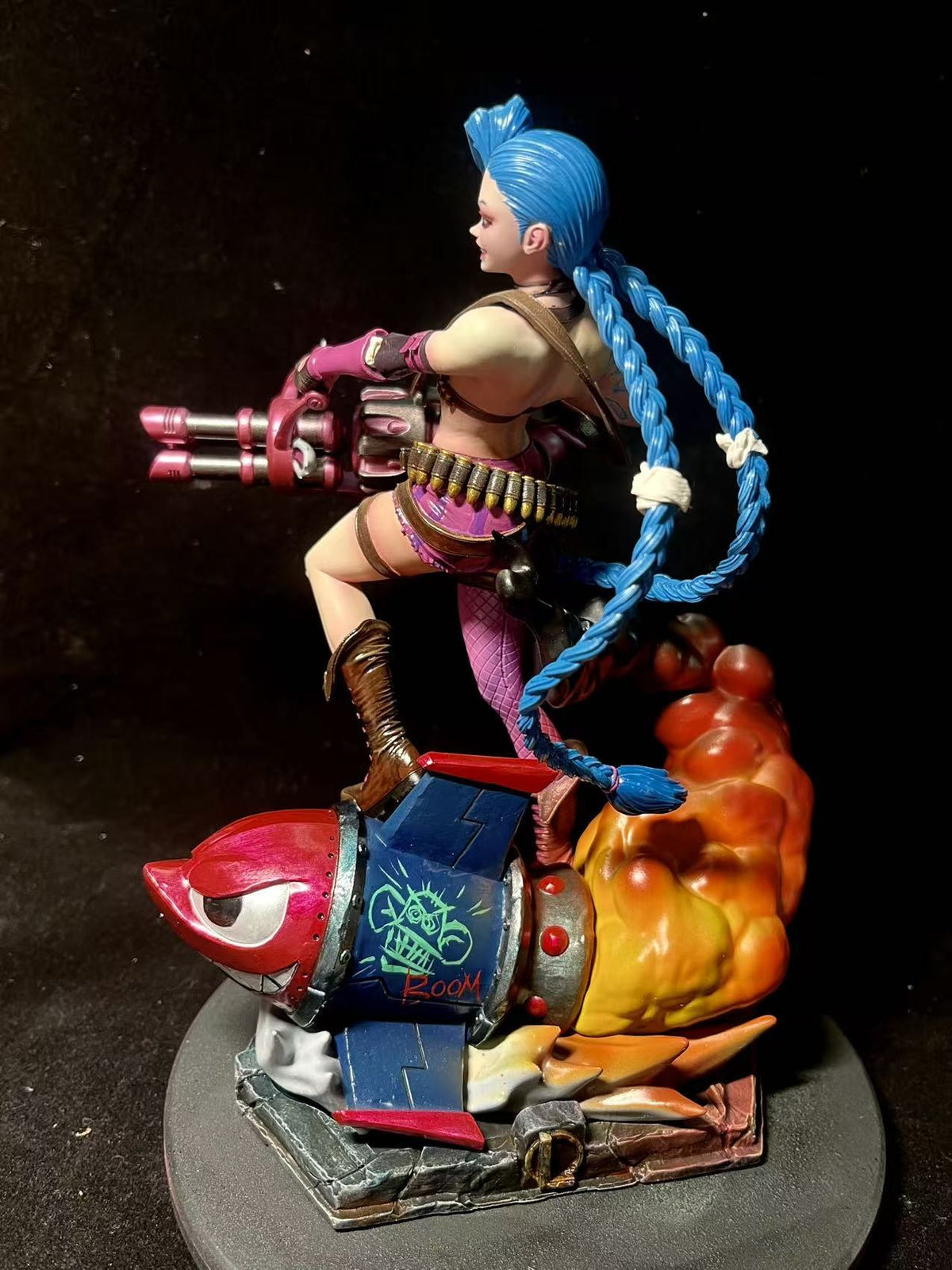 Crimson Arcane Gunner - Hand-Painted Resin Collector Statue image 5