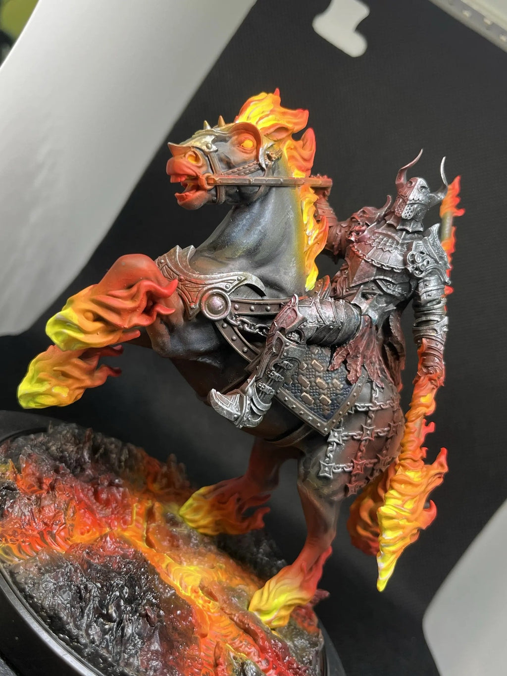 Inferno Beast Rider - Hand-Painted Resin Collector Statue image 6