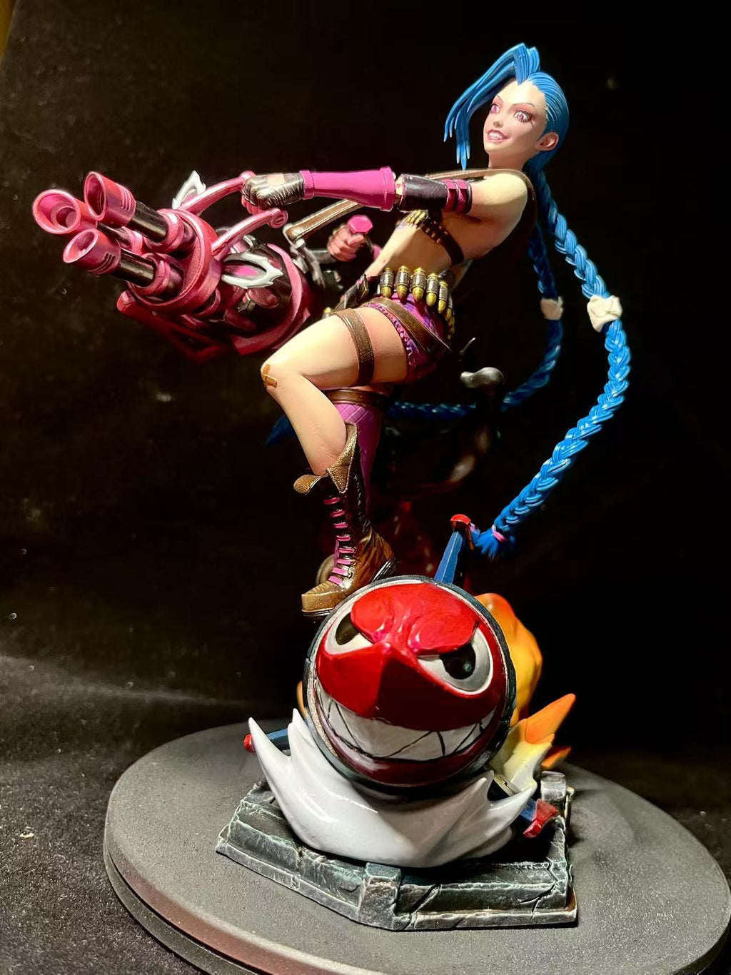 Crimson Arcane Gunner - Hand-Painted Resin Collector Statue image 6