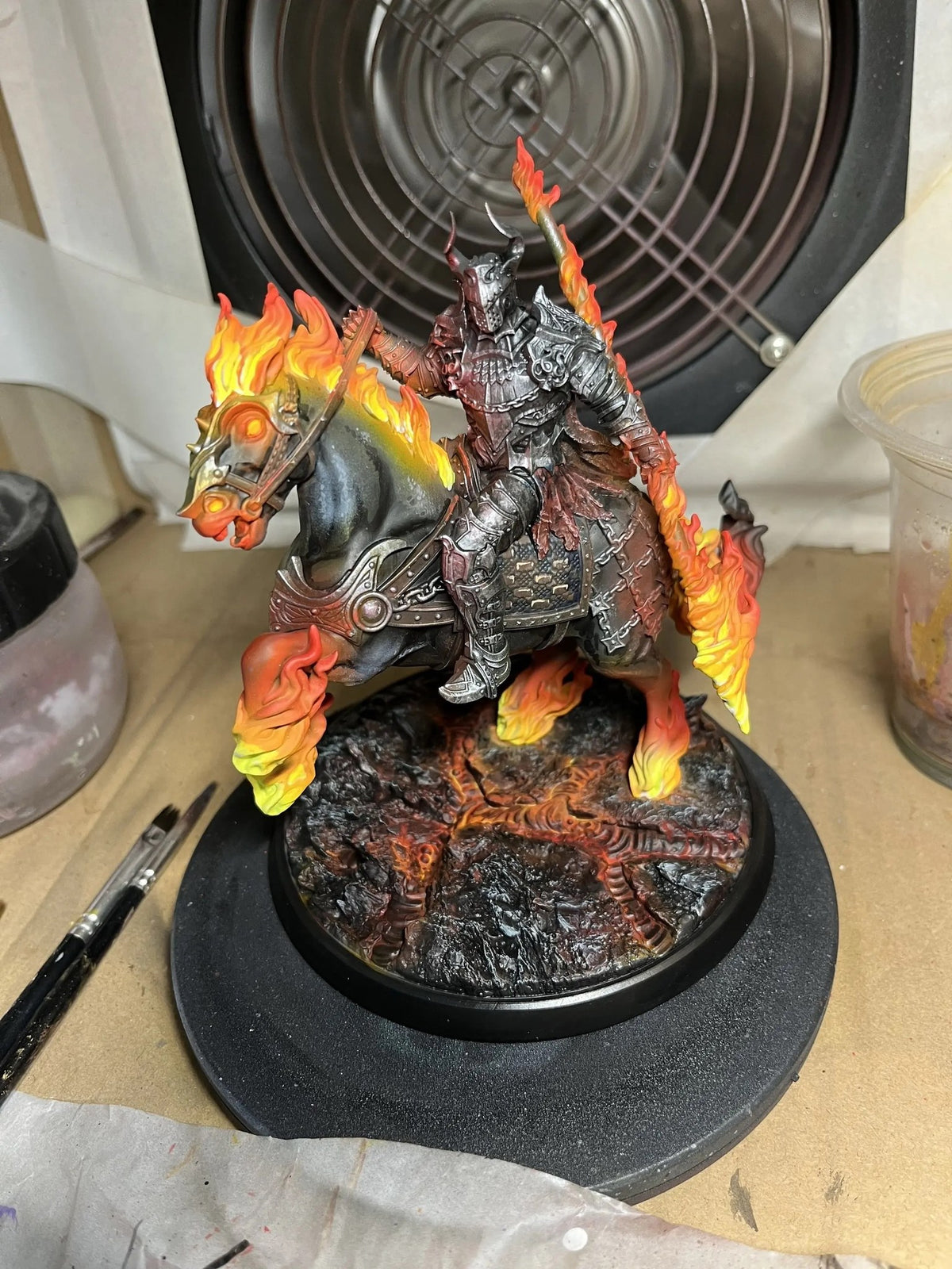 Inferno Beast Rider - Hand-Painted Resin Collector Statue image 7